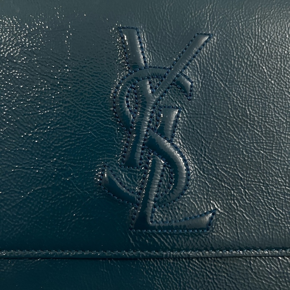 Yves Saint Laurent Patent Leather Belle De Jour Flap Clutch